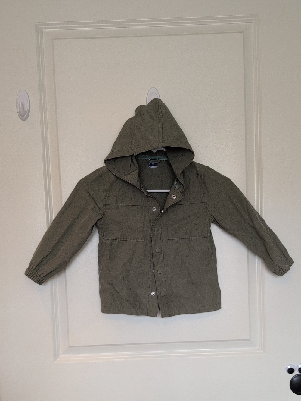 3T Old Navy Olive Hooded Lightweight Jacket (EUC)